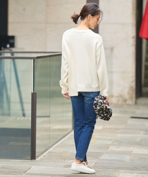 L size ONWARD(大きいサイズ) / エルサイズオンワード ニット・セーター | 【洗える】BlockingWool プルオーバーニット | 詳細3