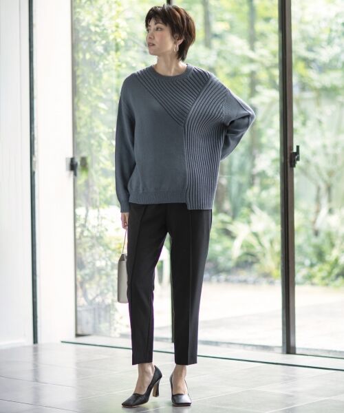 L size ONWARD(大きいサイズ) / エルサイズオンワード ニット・セーター | 【洗える】BlockingWool プルオーバーニット | 詳細12