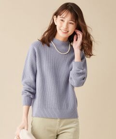 L size ONWARD(大きいサイズ) / エルサイズオンワード ニット・セーター | 【洗える】ウールブレンド片畦 ニット