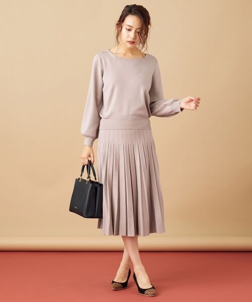 L size ONWARD(大きいサイズ) / エルサイズオンワード ニット・セーター | 【ウェーブさんにおすすめ】骨格タイプ別ドルマン ニット | 詳細2