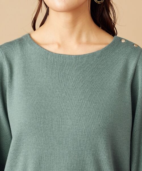L size ONWARD(大きいサイズ) / エルサイズオンワード ニット・セーター | 【ウェーブさんにおすすめ】骨格タイプ別ドルマン ニット | 詳細10