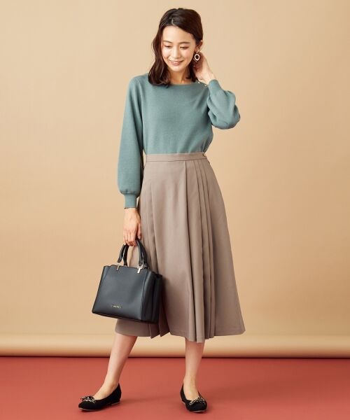 L size ONWARD(大きいサイズ) / エルサイズオンワード ニット・セーター | 【ウェーブさんにおすすめ】骨格タイプ別ドルマン ニット | 詳細6