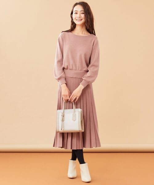 L size ONWARD(大きいサイズ) / エルサイズオンワード ニット・セーター | 【ウェーブさんにおすすめ】骨格タイプ別ドルマン ニット | 詳細17