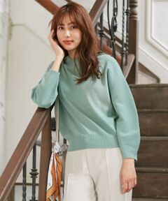 L size ONWARD(大きいサイズ) / エルサイズオンワード ニット・セーター | 【洗える】カラーパフスリーブ ニット