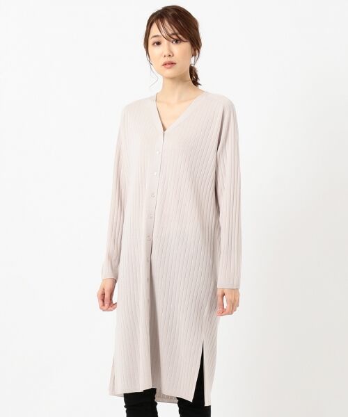 L size ONWARD(大きいサイズ) / エルサイズオンワード カーディガン・ボレロ | LANA BLEND ロングカーディガン | 詳細14