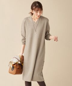 L size ONWARD(大きいサイズ) / エルサイズオンワード ロング・マキシ丈ワンピース | 【洗える】ニットドレス ワンピース