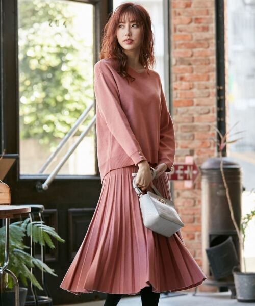 L size ONWARD(大きいサイズ) / エルサイズオンワード ミニ・ひざ丈スカート | 【ウェーブ＆ナチュラルさんにおすすめ】骨格タイプ別マーメイド スカート | 詳細14