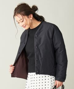 L size ONWARD(大きいサイズ) / エルサイズオンワード ダウンジャケット・ベスト | 【リバーシブル】CalmNylon ショートダウン