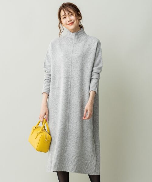 セール Oggi Jp掲載 ウールカシミヤ ハイネック ニットワンピース ロング マキシ丈ワンピース L Size Onward 大きいサイズ エルサイズオンワード ファッション通販 タカシマヤファッションスクエア