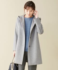 L size ONWARD(大きいサイズ) / エルサイズオンワード その他アウター | アンゴラビーバー フーデッドコート