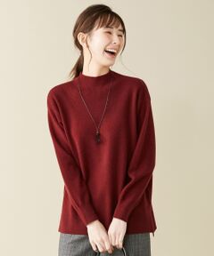 【WEB限定色あり】洗えるカシミヤブレンド ハイネック ニット