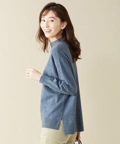 【WEB限定色あり】洗えるカシミヤブレンド ハイネック ニット