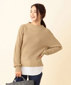 L size ONWARD(大きいサイズ) / エルサイズオンワード ニット・セーター | 【洗える】シャツテール ニット