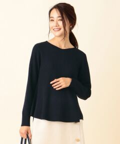 L size ONWARD(大きいサイズ) / エルサイズオンワード ニット・セーター | 【洗える】フレアーペプラム ニット