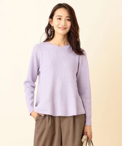 L size ONWARD(大きいサイズ) / エルサイズオンワード ニット・セーター | 【洗える】フレアーペプラム ニット