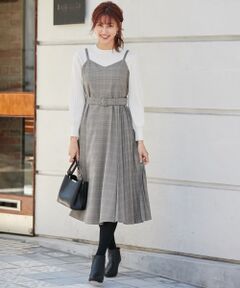 L size ONWARD(大きいサイズ) / エルサイズオンワード セットアップ | 【冬仕様になってリニューアル！】サイドプリーツ ジャンドレ (2SET)