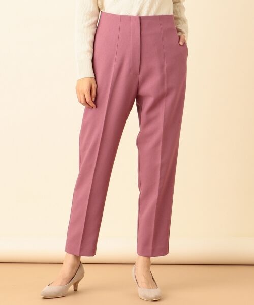 L size ONWARD(大きいサイズ) / エルサイズオンワード その他パンツ | 【洗える】ハイウエストテーパード パンツ | 詳細5