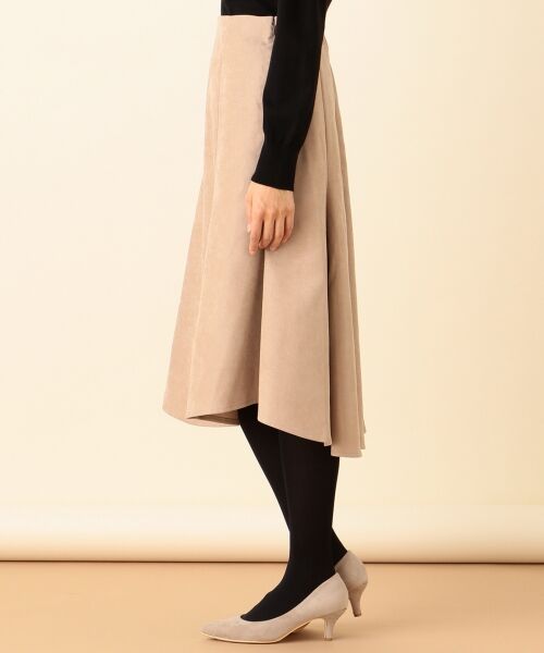 L size ONWARD(大きいサイズ) / エルサイズオンワード ミニ・ひざ丈スカート | 【洗える】マーメイドスエード調 スカート | 詳細14