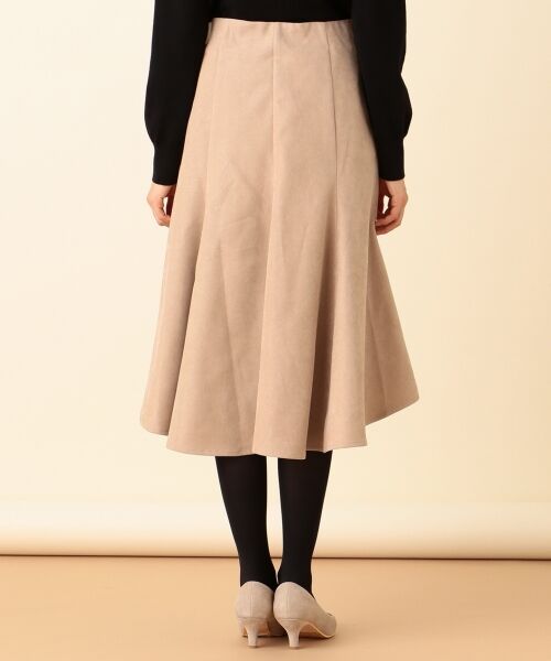 L size ONWARD(大きいサイズ) / エルサイズオンワード ミニ・ひざ丈スカート | 【洗える】マーメイドスエード調 スカート | 詳細15