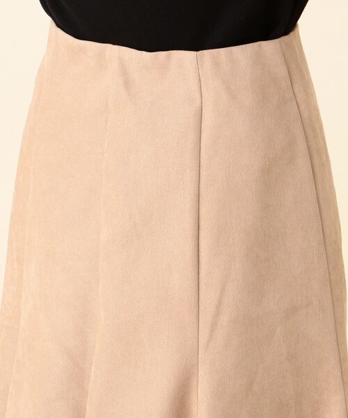 L size ONWARD(大きいサイズ) / エルサイズオンワード ミニ・ひざ丈スカート | 【洗える】マーメイドスエード調 スカート | 詳細16