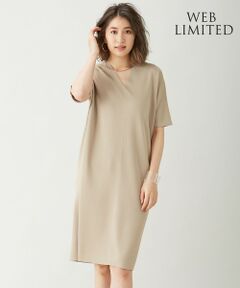 L size ONWARD(大きいサイズ) / エルサイズオンワード ミニ丈・ひざ丈ワンピース | 【WEB限定】 Synthetic Full Needle  ワンピース