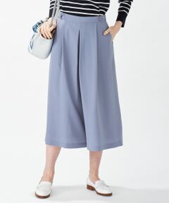 L size ONWARD(大きいサイズ) / エルサイズオンワード その他パンツ | 【洗える】リラクシオンツイル キュロットパンツ