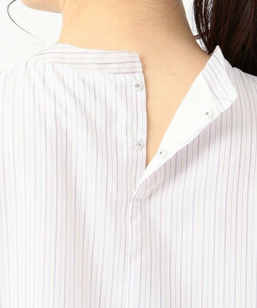 L size ONWARD(大きいサイズ) / エルサイズオンワード カットソー | カチオンストライプ カットソー | 詳細11