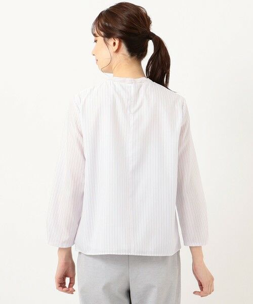 L size ONWARD(大きいサイズ) / エルサイズオンワード カットソー | カチオンストライプ カットソー | 詳細8