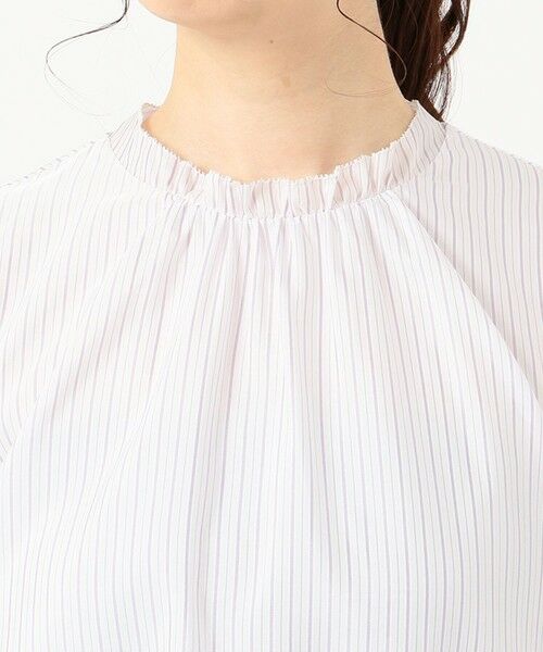 L size ONWARD(大きいサイズ) / エルサイズオンワード カットソー | カチオンストライプ カットソー | 詳細9