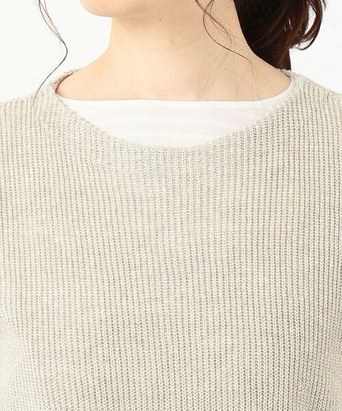 L size ONWARD(大きいサイズ) / エルサイズオンワード ベスト | 【洗える】リネンコットン片畦ベスト | 詳細14