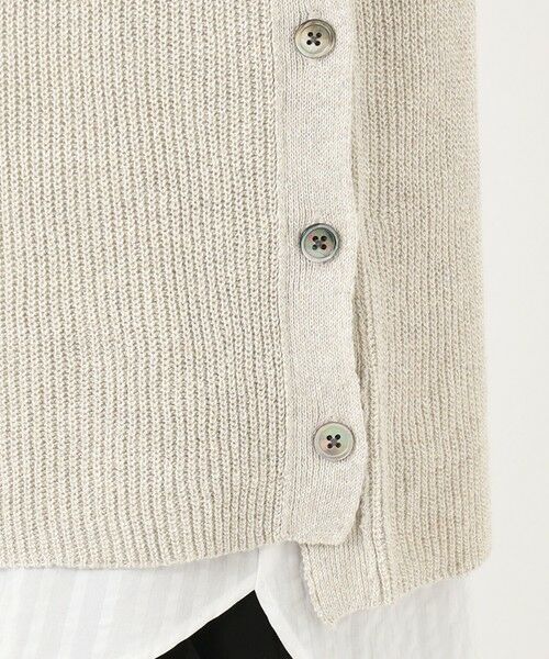 L size ONWARD(大きいサイズ) / エルサイズオンワード ベスト | 【洗える】リネンコットン片畦ベスト | 詳細16