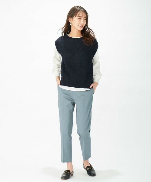 L size ONWARD(大きいサイズ) / エルサイズオンワード ベスト | 【洗える】リネンコットン片畦ベスト | 詳細19