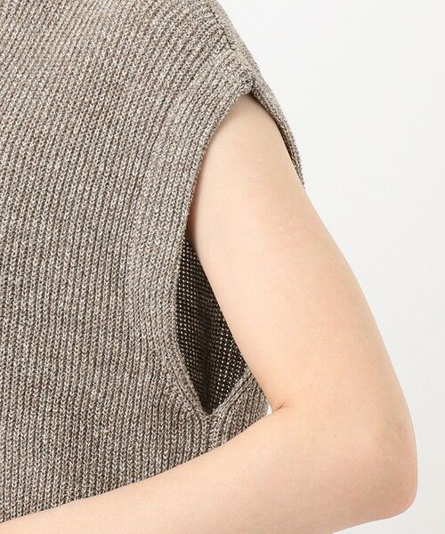 L size ONWARD(大きいサイズ) / エルサイズオンワード ベスト | 【洗える】リネンコットン片畦ベスト | 詳細25