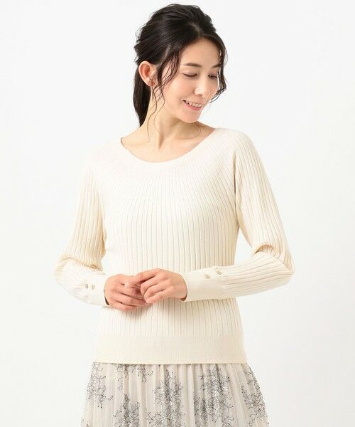 L size ONWARD(大きいサイズ) / エルサイズオンワード ニット・セーター | 【洗える】キュウシンRIB ニット | 詳細2