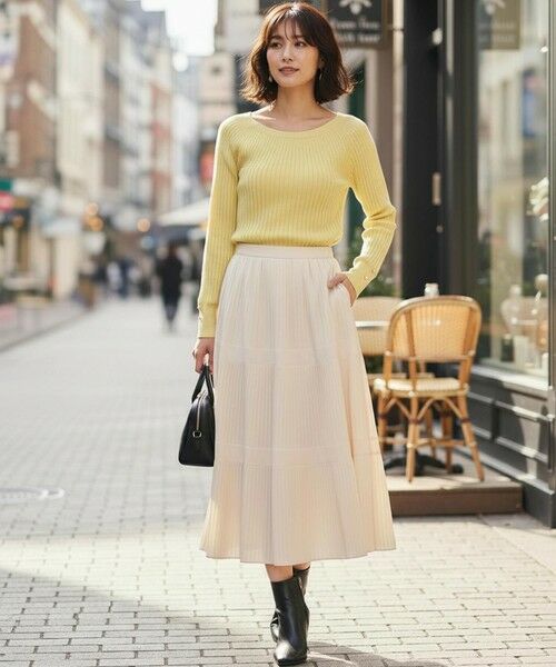 L size ONWARD(大きいサイズ) / エルサイズオンワード ニット・セーター | 【洗える】キュウシンRIB ニット | 詳細3