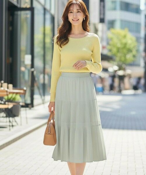 L size ONWARD(大きいサイズ) / エルサイズオンワード ニット・セーター | 【洗える】キュウシンRIB ニット | 詳細4