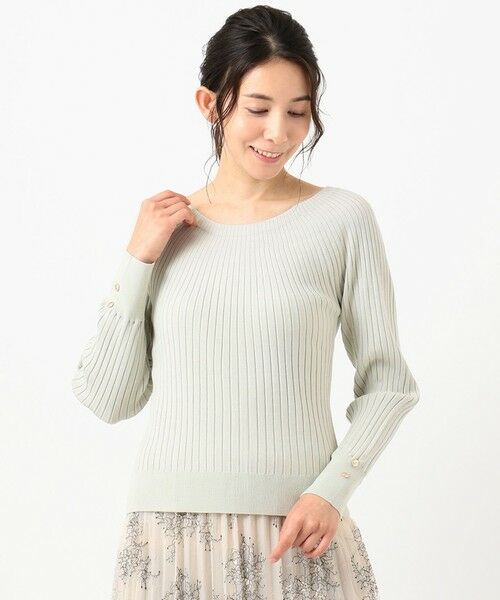 L size ONWARD(大きいサイズ) / エルサイズオンワード ニット・セーター | 【洗える】キュウシンRIB ニット | 詳細18