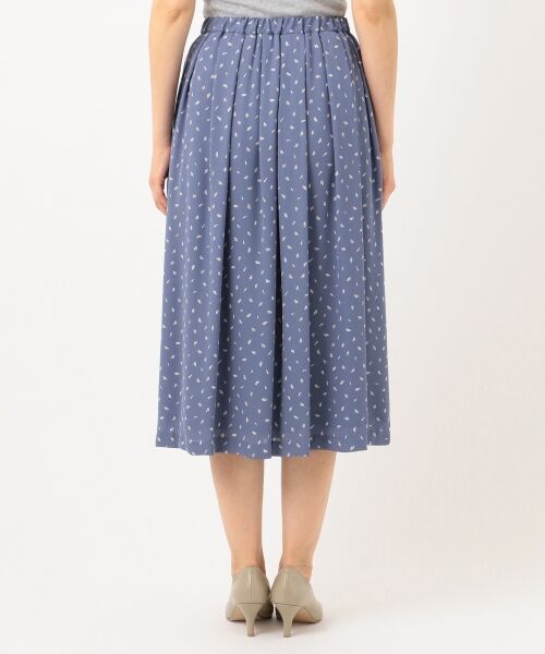 L size ONWARD(大きいサイズ) / エルサイズオンワード ミニ・ひざ丈スカート | 【洗える】フェザージオメトリックプリント スカート | 詳細4