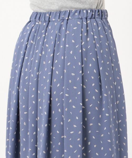 L size ONWARD(大きいサイズ) / エルサイズオンワード ミニ・ひざ丈スカート | 【洗える】フェザージオメトリックプリント スカート | 詳細6