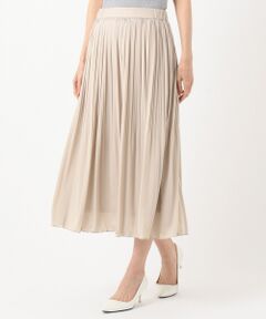 L size ONWARD(大きいサイズ) / エルサイズオンワード ミニ・ひざ丈スカート | 【WEB限定】チュールプリーツ スカート