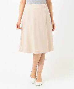 L size ONWARD(大きいサイズ) / エルサイズオンワード ミニ・ひざ丈スカート | 【洗える】サイドベルト スカート