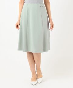 L size ONWARD(大きいサイズ) / エルサイズオンワード ミニ・ひざ丈スカート | 【洗える】サイドベルト スカート