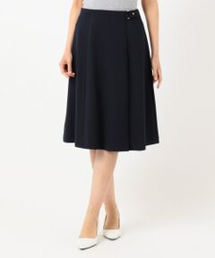 L size ONWARD(大きいサイズ) / エルサイズオンワード ミニ・ひざ丈スカート | 【洗える】サイドベルト スカート