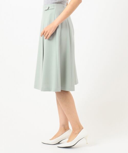 L size ONWARD(大きいサイズ) / エルサイズオンワード ミニ・ひざ丈スカート | 【洗える】サイドベルト スカート | 詳細1