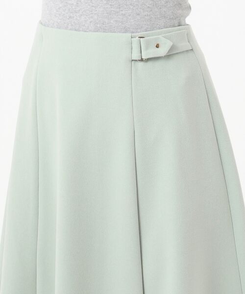L size ONWARD(大きいサイズ) / エルサイズオンワード ミニ・ひざ丈スカート | 【洗える】サイドベルト スカート | 詳細3