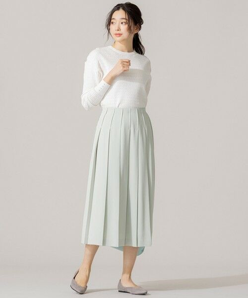 セール シワ加工 洗える Pe2wayストレッチプリーツスカート ミニ ひざ丈スカート L Size Onward 大きいサイズ エルサイズオンワード ファッション通販 タカシマヤファッションスクエア