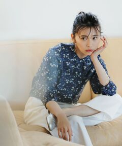 L size ONWARD(大きいサイズ) / エルサイズオンワード シャツ・ブラウス | 【洗える】リバティプリント ブラウス