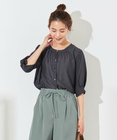 L size ONWARD(大きいサイズ) / エルサイズオンワード シャツ・ブラウス | 【2WAY】タックギャザーエアリー ブラウス