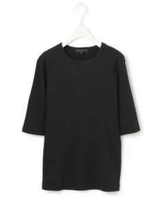 L size ONWARD(大きいサイズ) / エルサイズオンワード カットソー | 【洗える】Rib 5分袖 カットソー