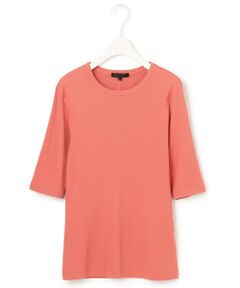 L size ONWARD(大きいサイズ) / エルサイズオンワード カットソー | 【洗える】Rib 5分袖 カットソー